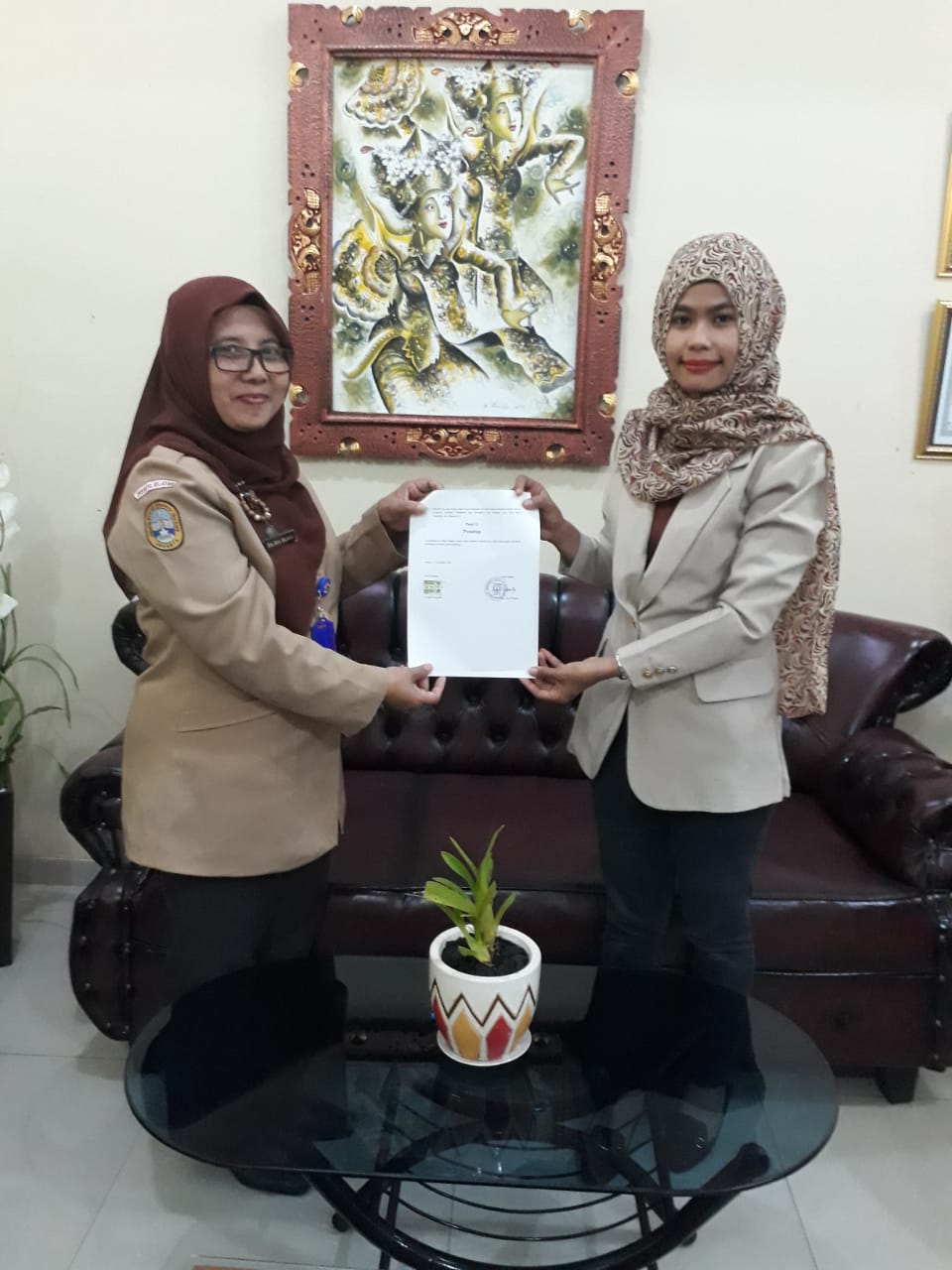 Penandatanganan MOU Imamatek dengan Kepala sekolah SMK Negeri 62 Jakarta