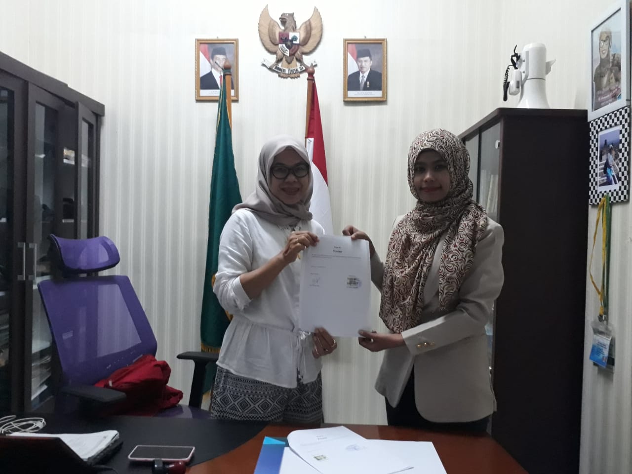  Penandatanganan MOU Imamatek dengan Kepala sekolah SMK Al Hidayah Lestari