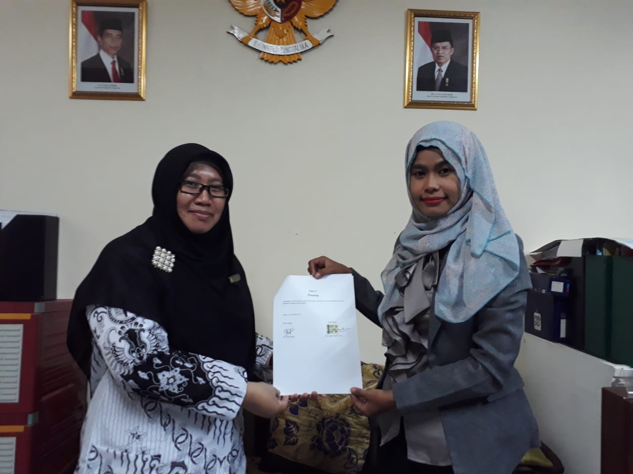 Penandatanganan MOU Imamatek dengan Kepala sekolah SMK Lebak Bulus